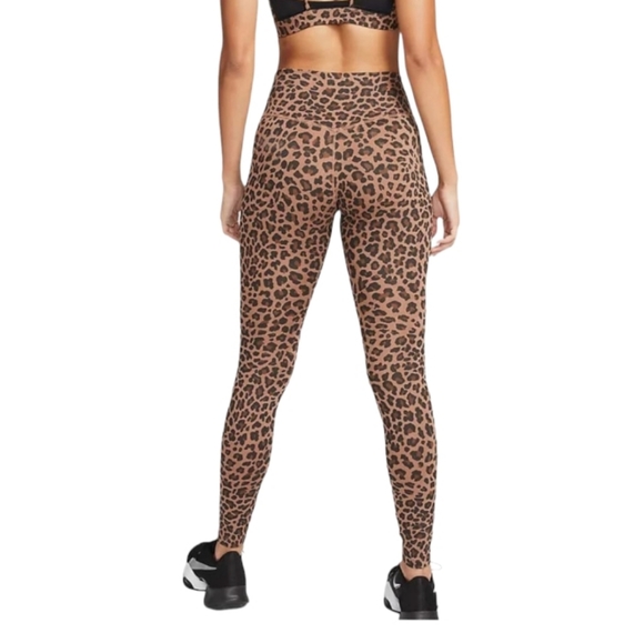NIKE One Women's Mid-Rise Leopard Printed Leggings XS - Sports Bra -  S - Picture 3 of 10